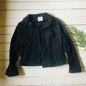 black denim jacket
